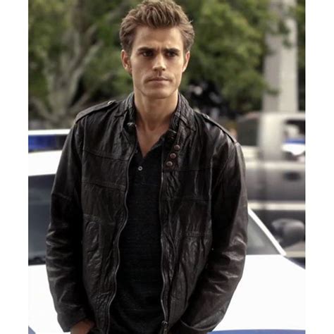Get Stefan Salvatore's sleek leather jacket now!